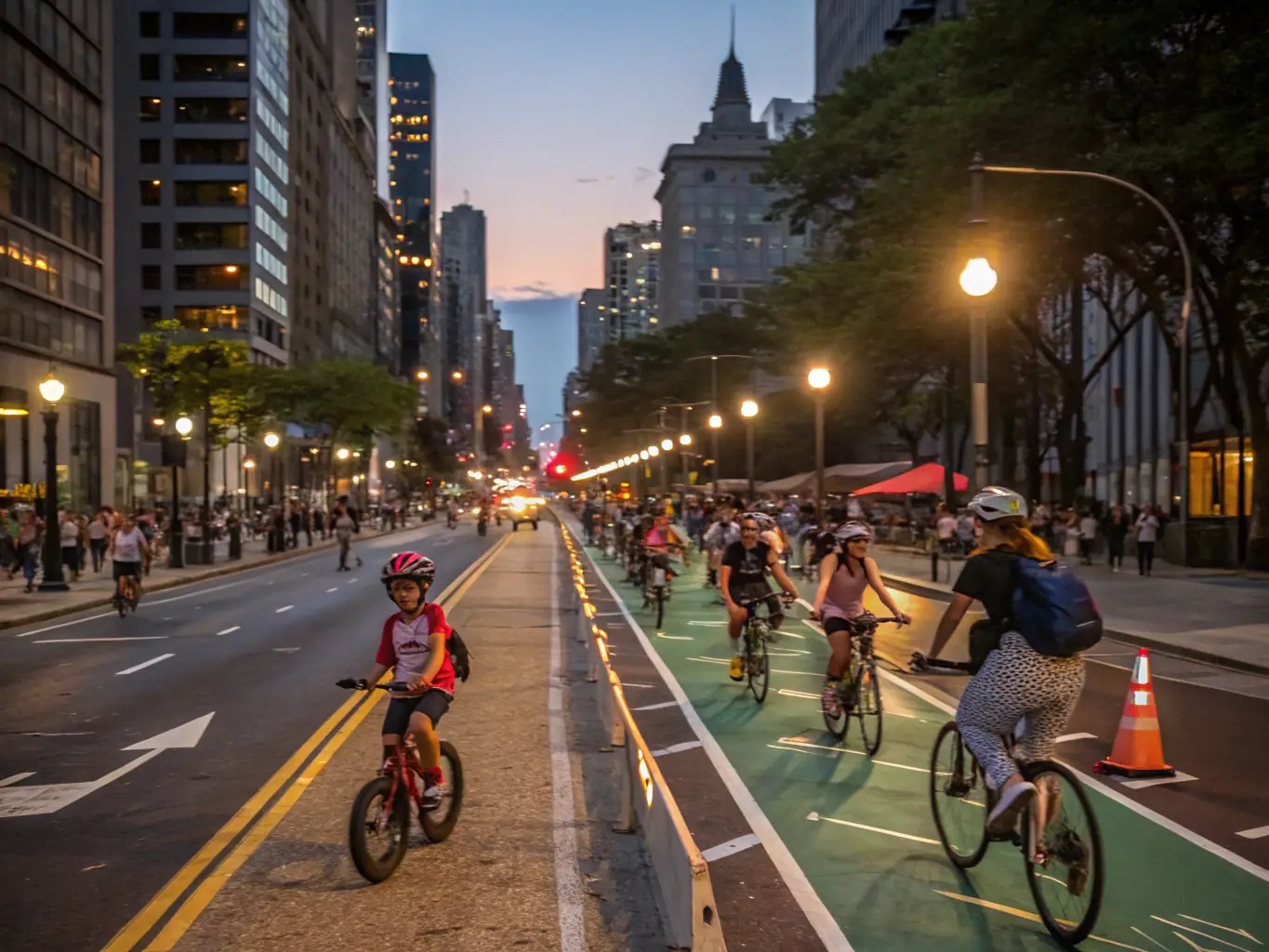 A Fooodle rider efficiently navigating city streets on a bicycle, emphasizing the quick and reliable delivery service provided by the platform.
